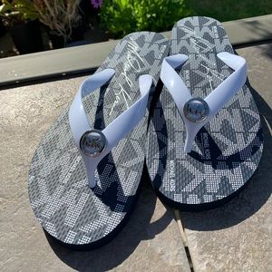 Michael Kors Navy Blue Flip Flop